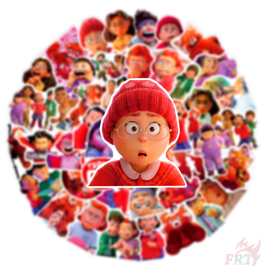 ❉ Miếng Dán Màu Đỏ Dòng 04 Độc Đáo ❉ Bộ 50 Miếng Dán Trang Trí Vali Laptop Ván Trượt DIY Thời Trang