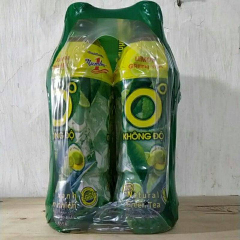LỐC 6 CHAI TRÀ XANH KHÔNG ĐỘ