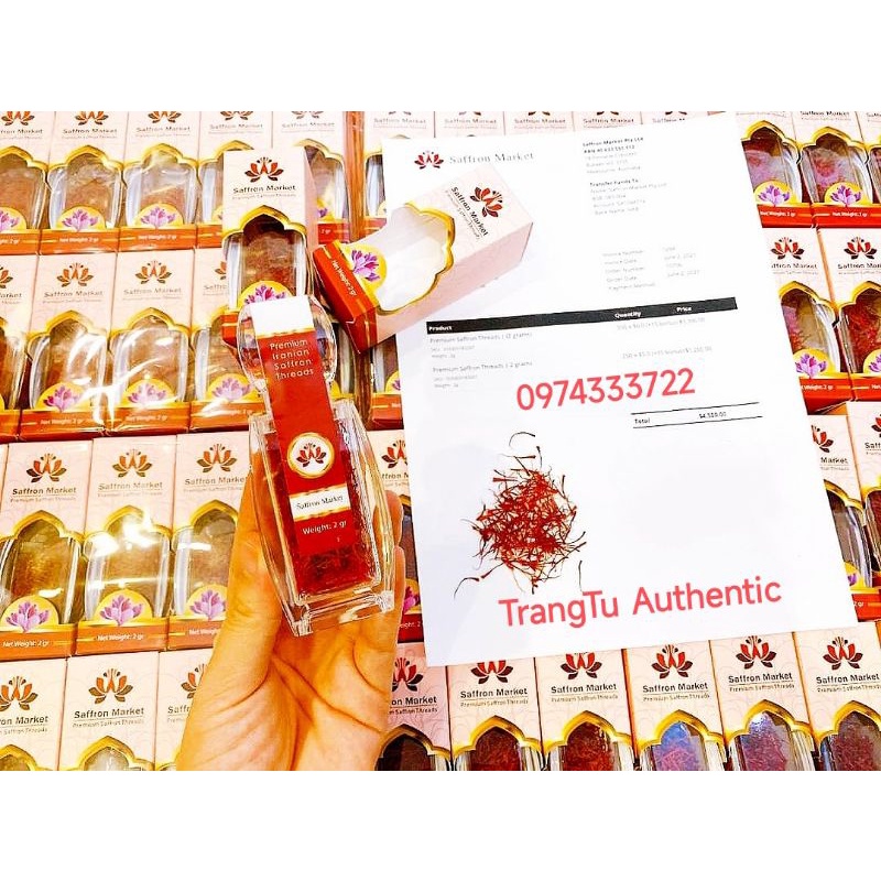 Nhụy hoa nghệ tây Saffron Market 2gr và 1gr Úc [Bay Air đủ bill chính hãng]