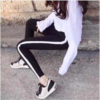 Quần legging sọc dọc chất thun thái lan