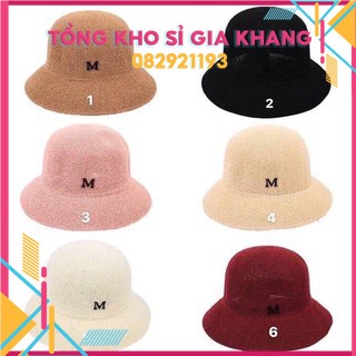 sp243 Mũ cói chữ M Hàn Quốc