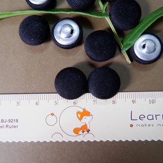 NÚT BỌC VẢI SIZE LỚN 1.7CM MÀU ĐEN V037 - tr.button