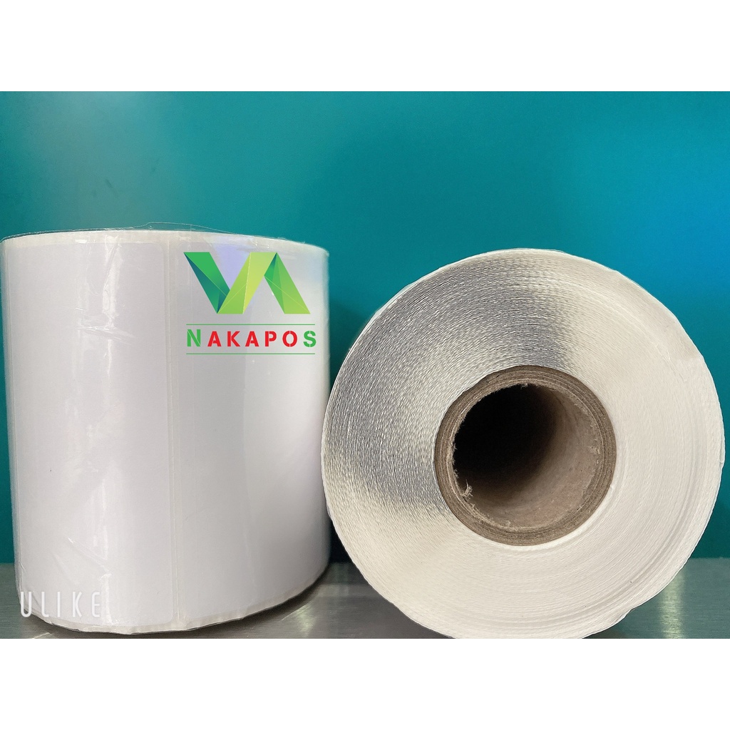 Decal in tem nhãn 80x40 mm, cuộn 30m