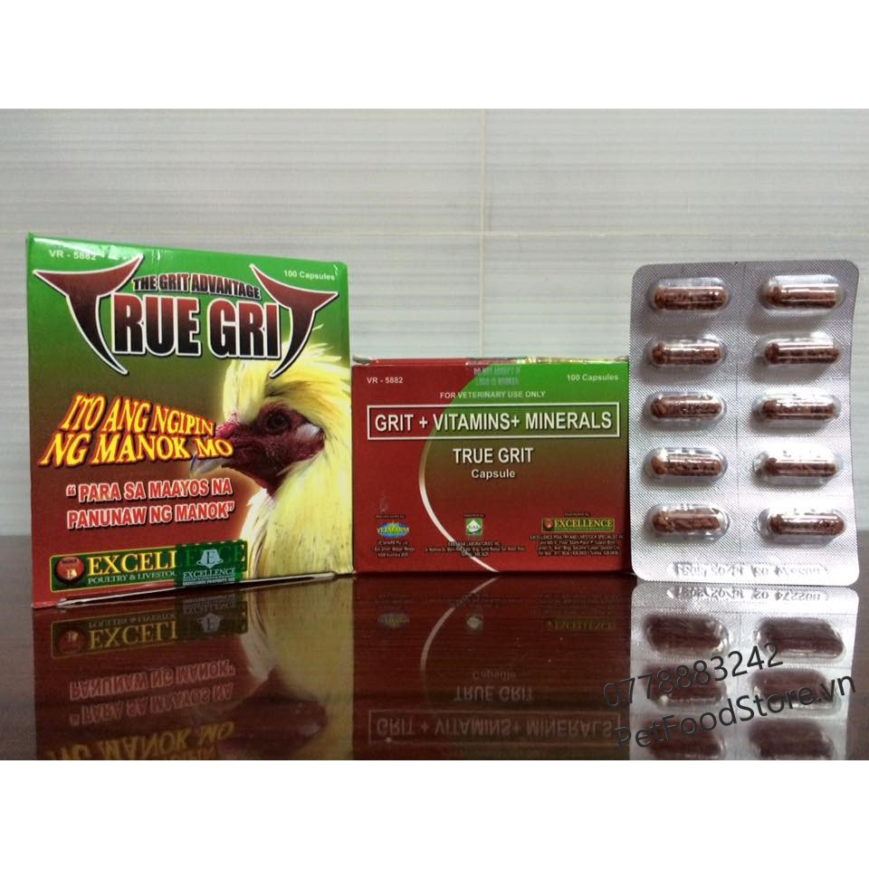 True Grit ngừa ăn không tiêu, tăng cường tiêu hóa (1 vỉ 10 viên).