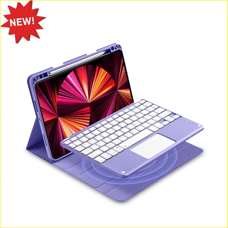 Bao Da PU Nắp Gập Kèm Bàn Phím Bluetooth Không Dây & Ngăn Đựng Bút Cho Xiaomi Pad 6 Pro 11 inch 2023 Xiaomi Mi Pad 5 5 Pro 11 "Ốp