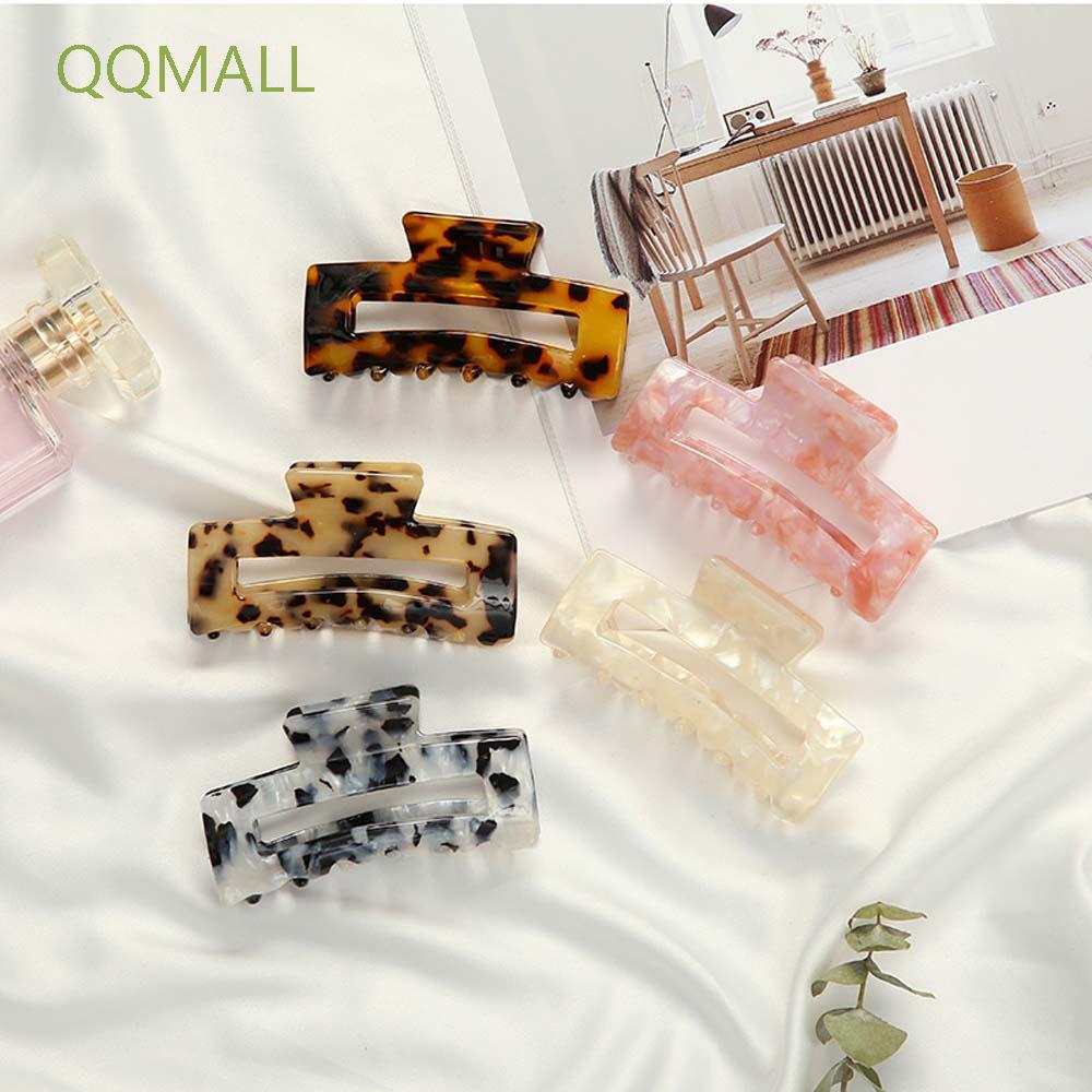 Kẹp tóc nhựa acrylic họa tiết da báo thời trang Hàn Quốc sành điệu cho nữ