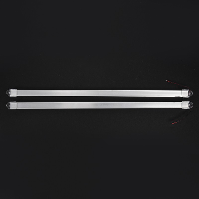 Set 2 đèn LED 12V 50cm chống nước màu trắng bằng hợp kim nhôm