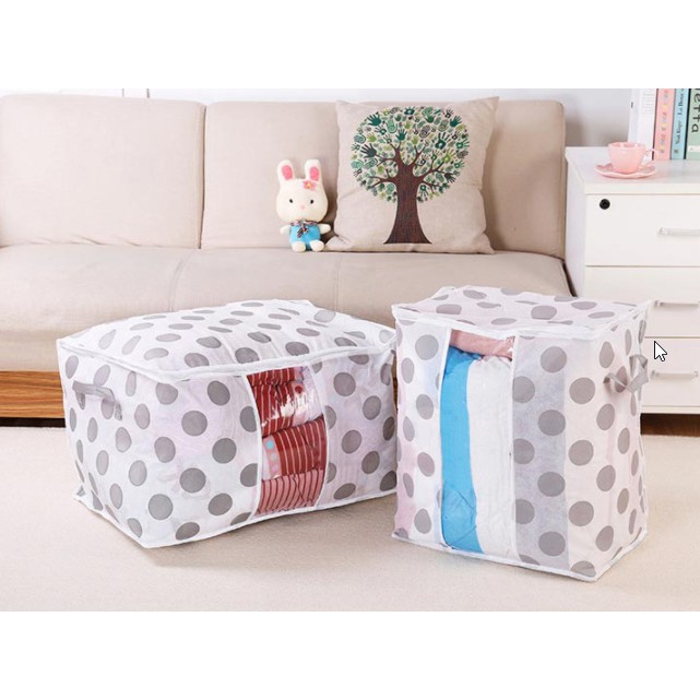 Túi Đựng Đồ, Túi Cất Chăn Màn Quần Áo Size To Có Khóa Kéo Tiện Lợi