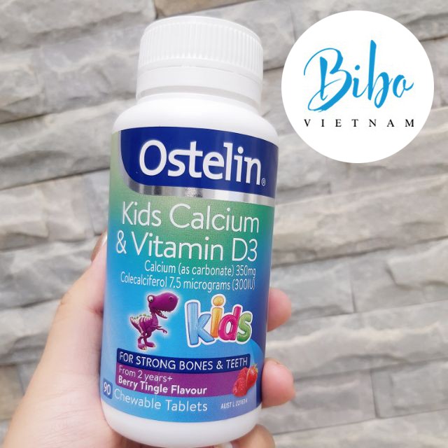 Canxi Ostelin 90v cho bé bổ sung Canxi (mẫu mới)