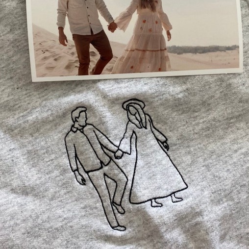 Áo Sweater Thêu Theo Yêu Cầu Trơn nỉ bông Nam nữ Unisex