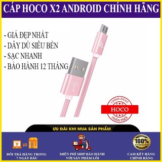 Cáp sạc microusb hoco x2 cho android-hãng phân phối chính thức - caphocox2micro1m