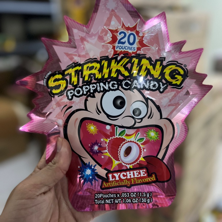 Kẹo nổ Striking Hongkong gói 30gr