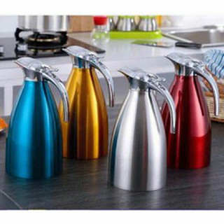 Bình Giữ Nhiệt pha trà,Cà Phê nắp chân không 2L
