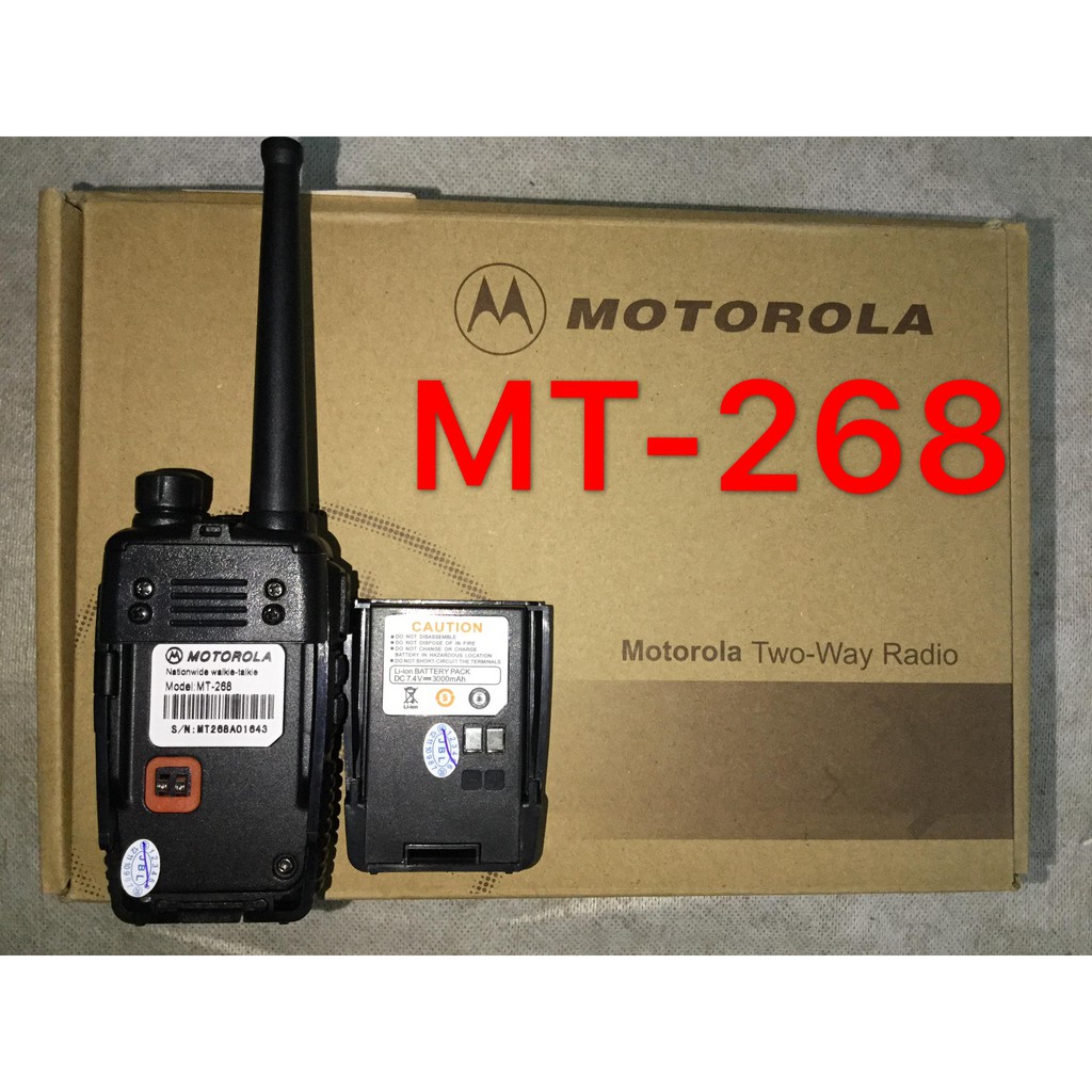Bộ 2 Bộ đàm Motorola MT268 (Nhỏ bé chất lượng siêu khủng dùng được trong công trường, giá rẻ)