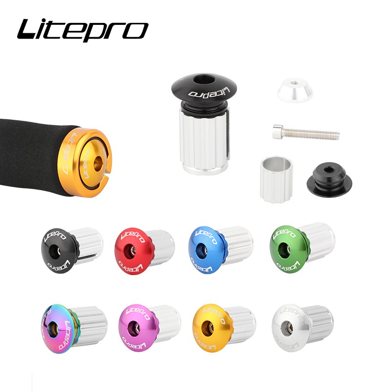 LP Litepro Nắp Đầu Ghi Đông Xe Đạp Gấp Gọn Đầu Cắm Tay Lái Hợp Kim Nhôm Đầu Cắm Tay Lái Xe Đạp Đường Trường MTB