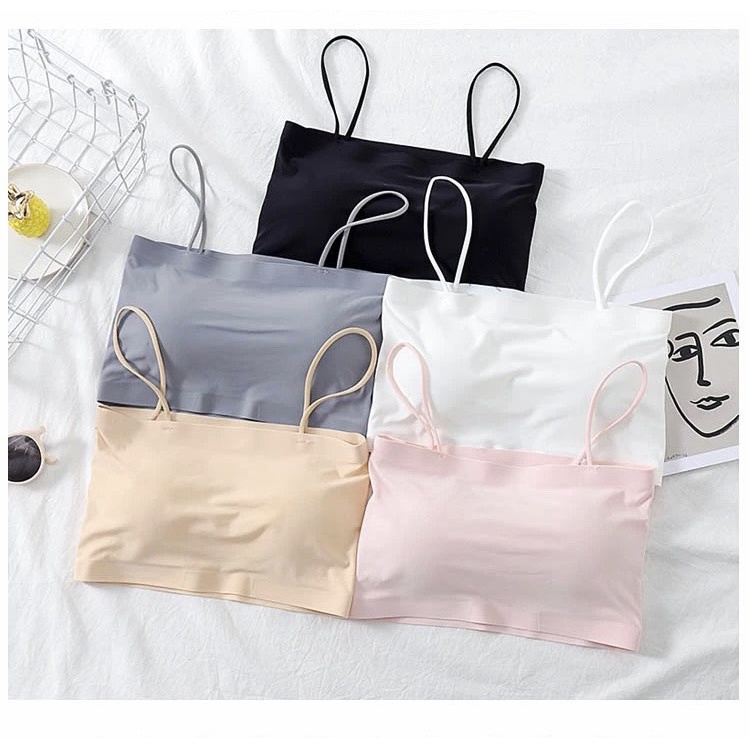 [Mã FAMARAL1 giảm 10K đơn 50K] Áo Bra Đúc Su Trơn 2 Dây Mềm Mịn A399 | BigBuy360 - bigbuy360.vn