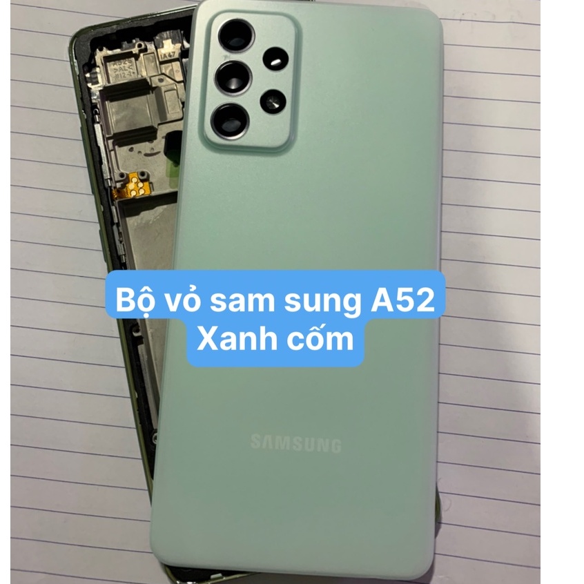 Bộ vỏ zin Samsung A52 ( Bao gồm lưng, sườn, phím, kính camera)