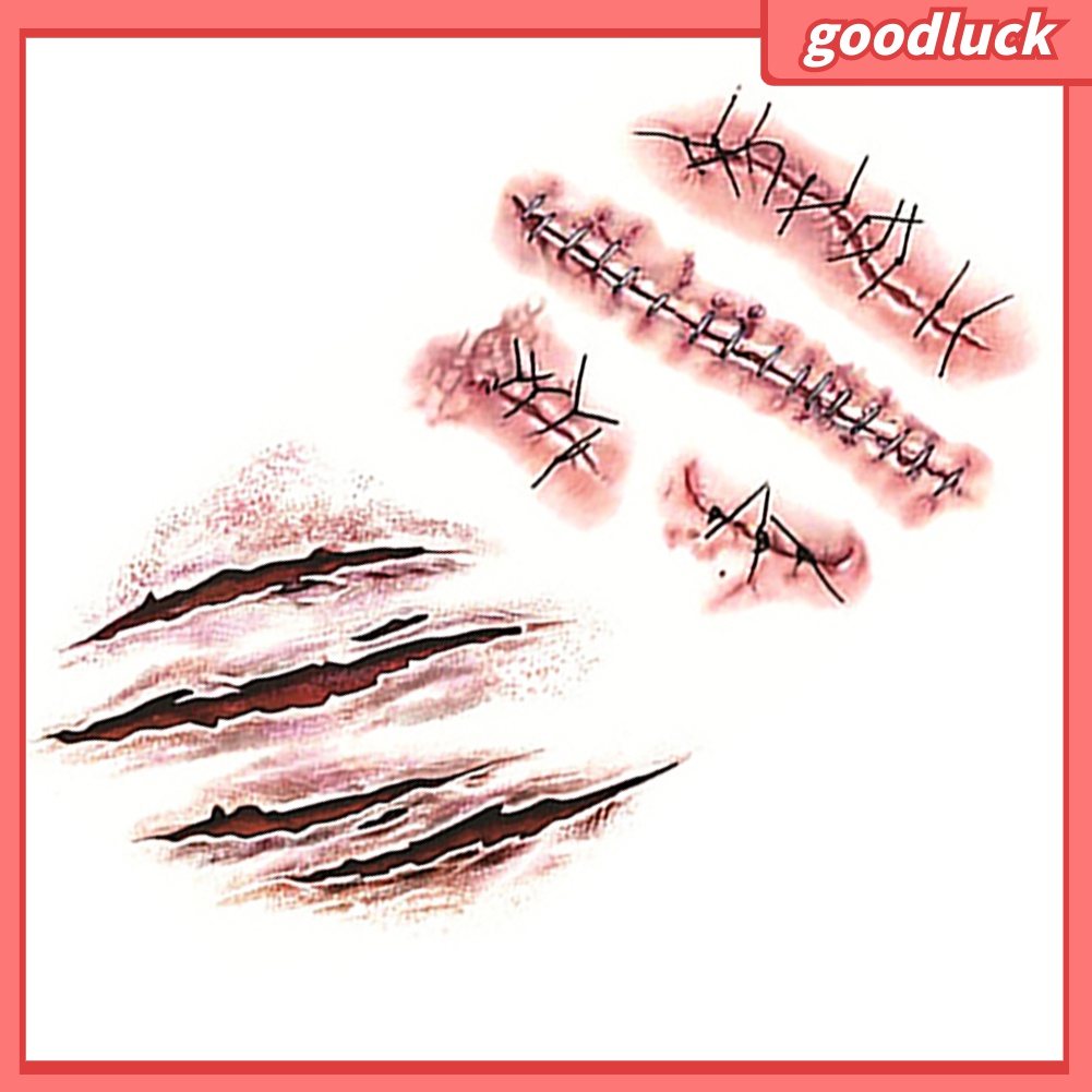 Bộ 5 Hình Xăm Giả Hóa Trang Halloween Độc Đáo