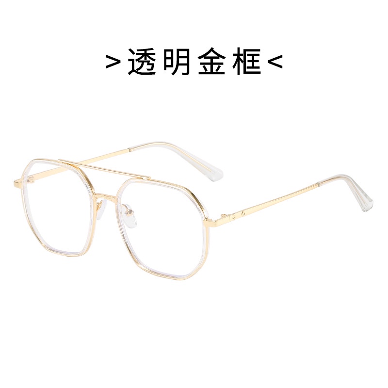 （Có hộp đựng kính）kính cận có độ 0.5~6.0 Kính cận gọng kim loại  độ thời trang cho nam nữ