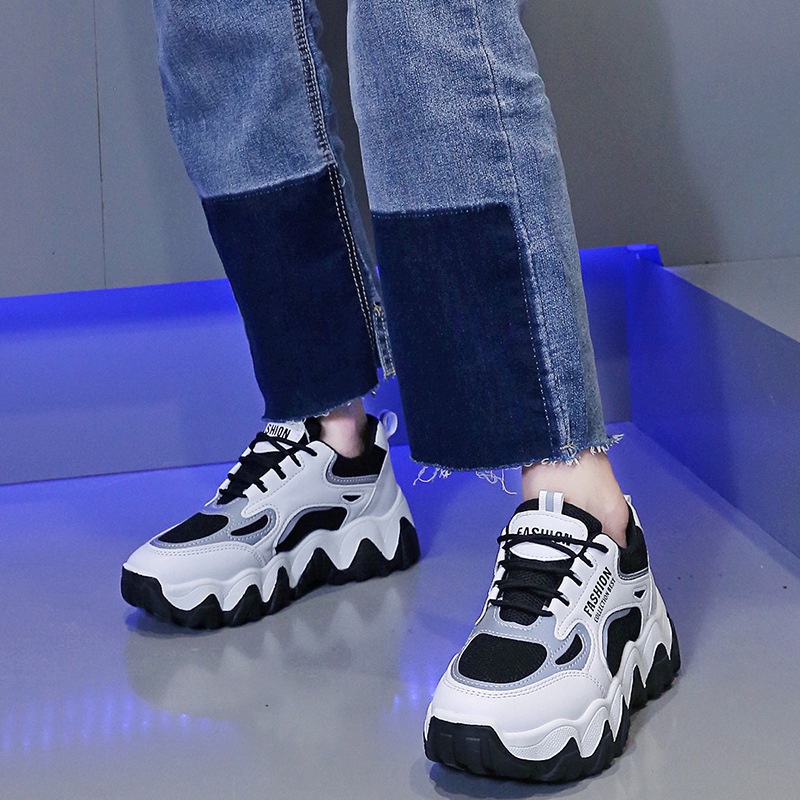 Giày Thể Thao Đế Dày Tăng Chiều Cao Thoáng Khí Phong Cách Hàn Quốc 2022 Thời Trang Mùa Hè Cho Nữ TYT105