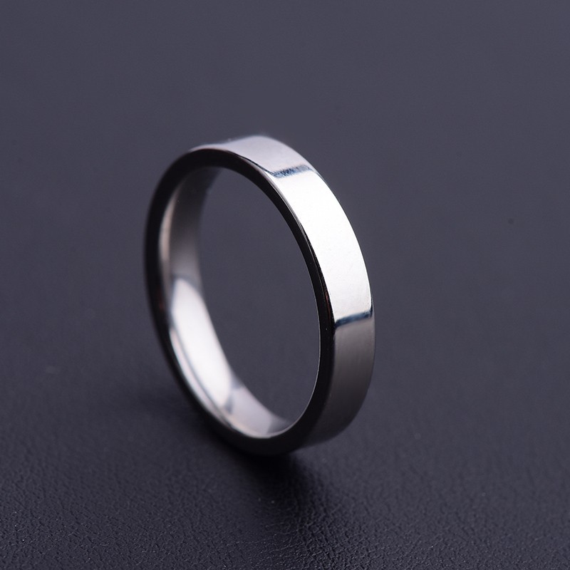 Nhẫn Nam Nữ Unisex Trơn Basic Plain Ring Kuu Studio Màu Bạc Đẹp Cao Cấp - Nhẫn Cá Tính Titan Không Gỉ - Plain Ring Nhỏ