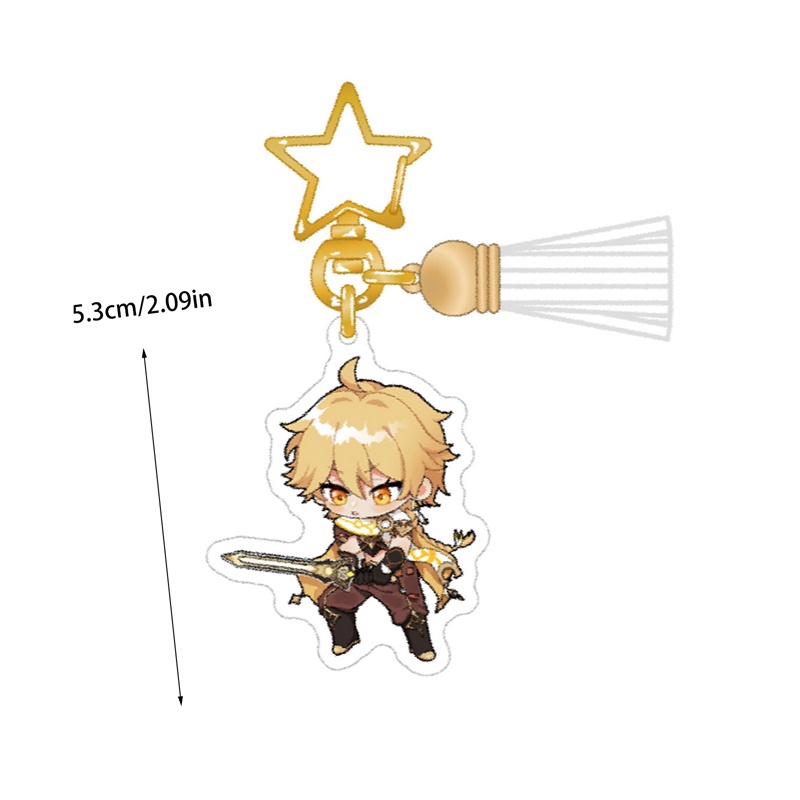 Móc Khóa Gorou Kaedehara Kazuha Raiden Shogun Thoma Kujo Sara Kamisato Ayaka