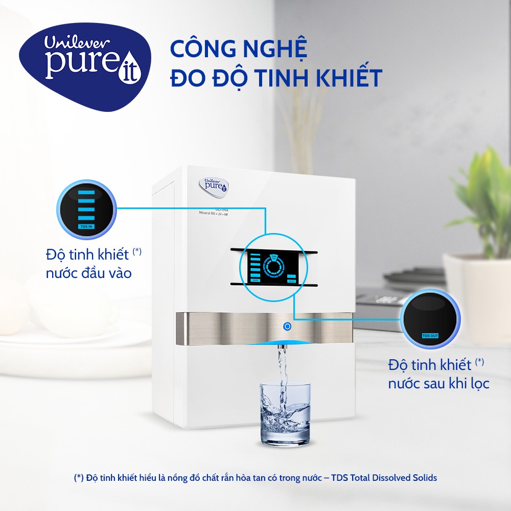 [Mã ELMALL1TR giảm 5% đơn 3TR] Máy lọc nước Unilever Pureit - Pureit Ultima White