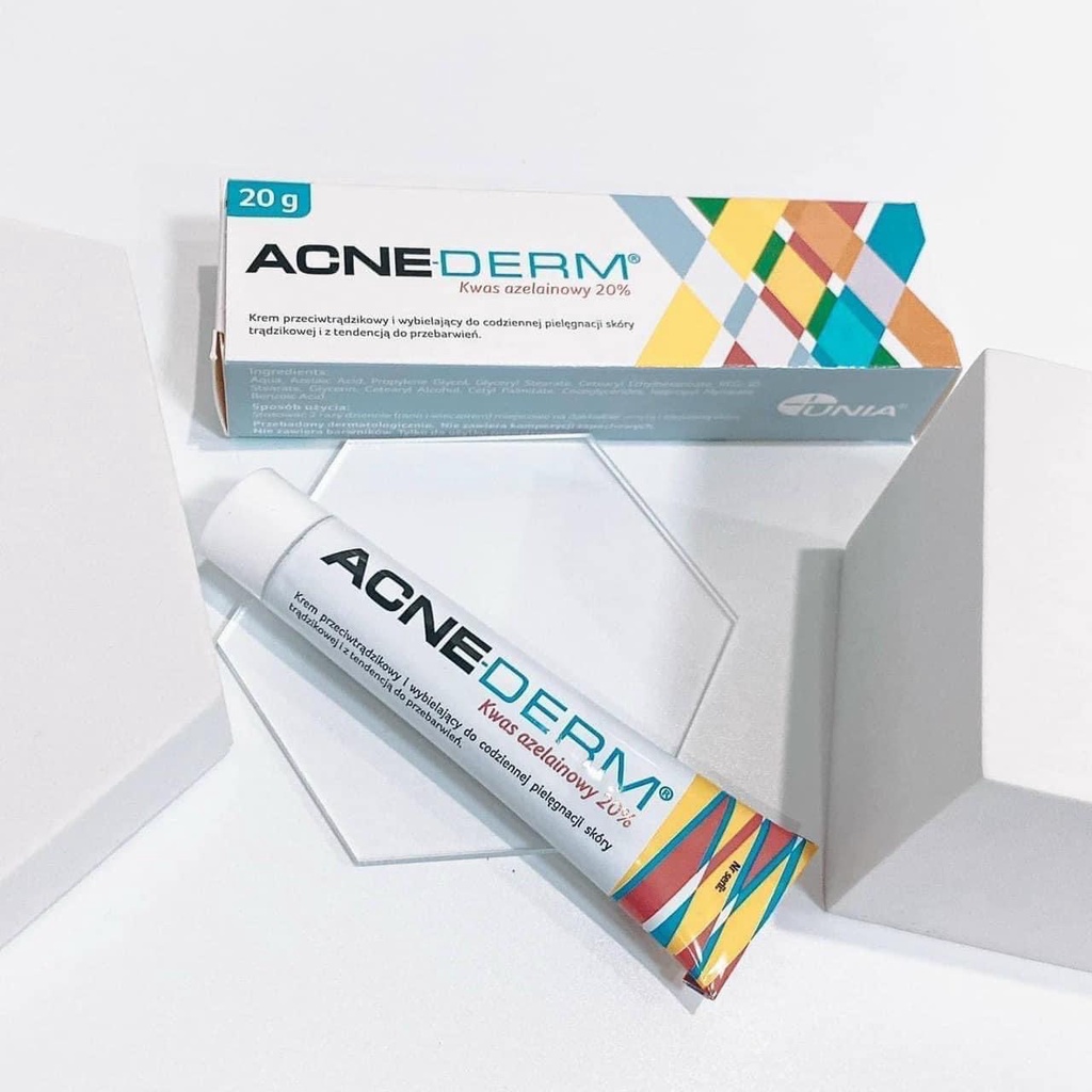 Kem giảm thâm nám và ngăn ngừa mụn Acne-Derm chứa 20% Azelaic 20g