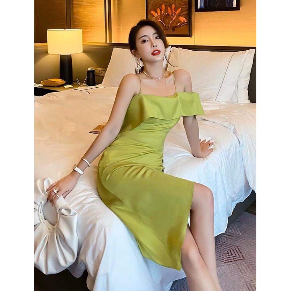 Váy Đầm 2 Dây Bèo Ngực Chất Đũi Mịn Sang Trọng Đẹp Sexy Thời Trang Công Sở Dạo Phố Dự Tiệc Hàng Cao Cấp | BigBuy360 - bigbuy360.vn