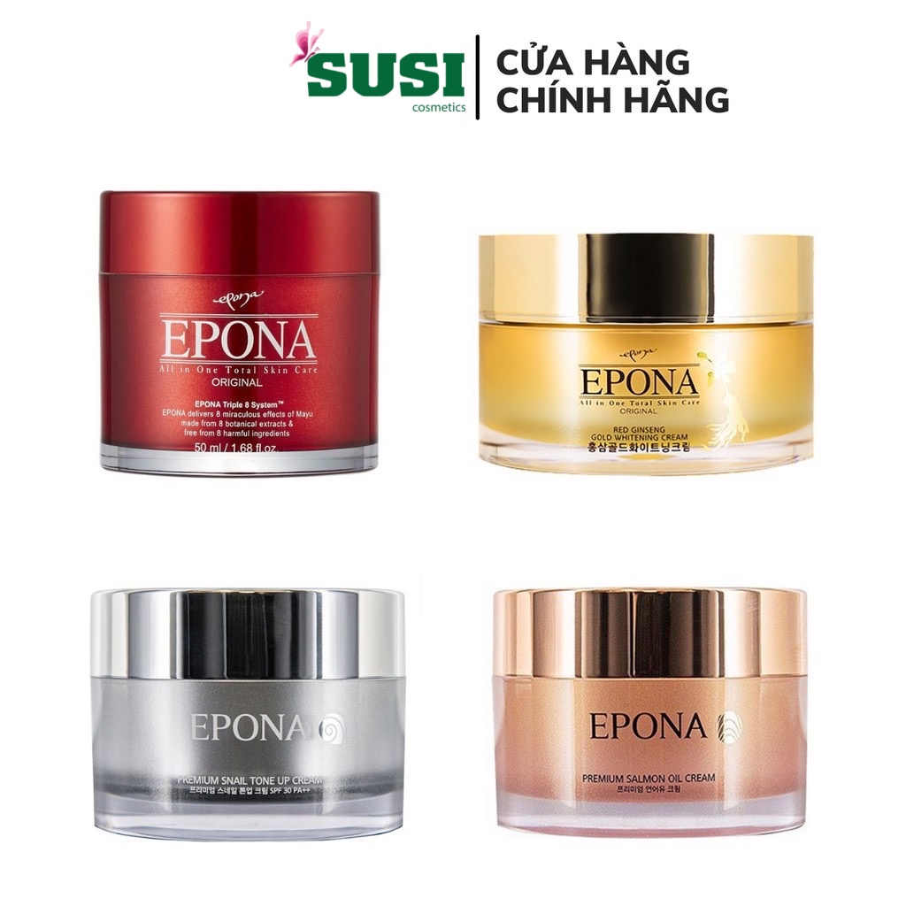 Kem Dưỡng Epona Premium Salmon Cream Phục Hồi Da Hư Tổn Chiết Xuất Dầu Cá Hồi 50ml