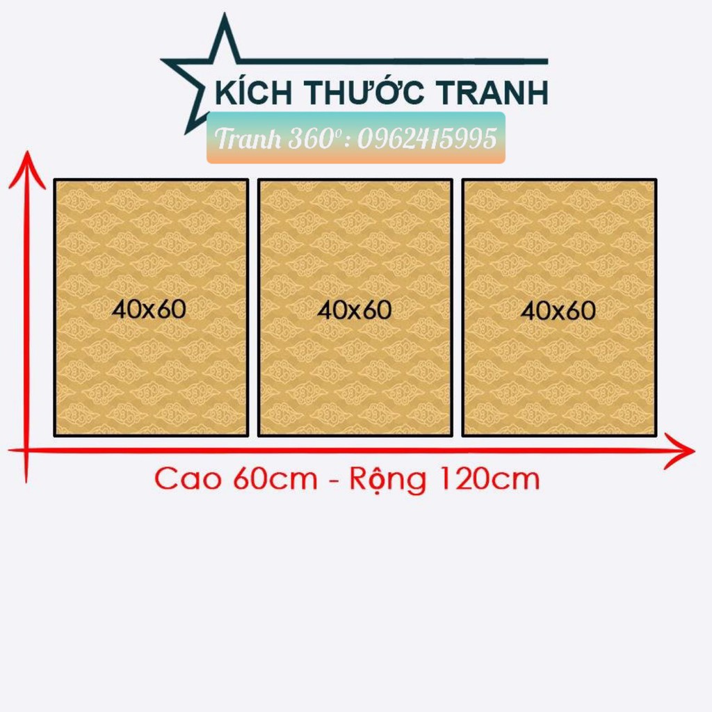 Tranh treo tường in UV - Tranh bộ 3 bức hiện đại - Tranh 3d bóng tráng gương - Tranh phong cảnh hiện đại (sale)