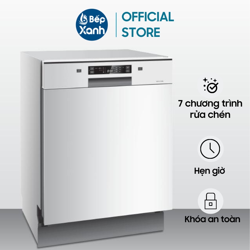 Máy Rửa Chén Âm Tủ Malloca WQP12-J7309E E5 - 7 Chương Trình Rửa - Chức Năng Sấy Phụ