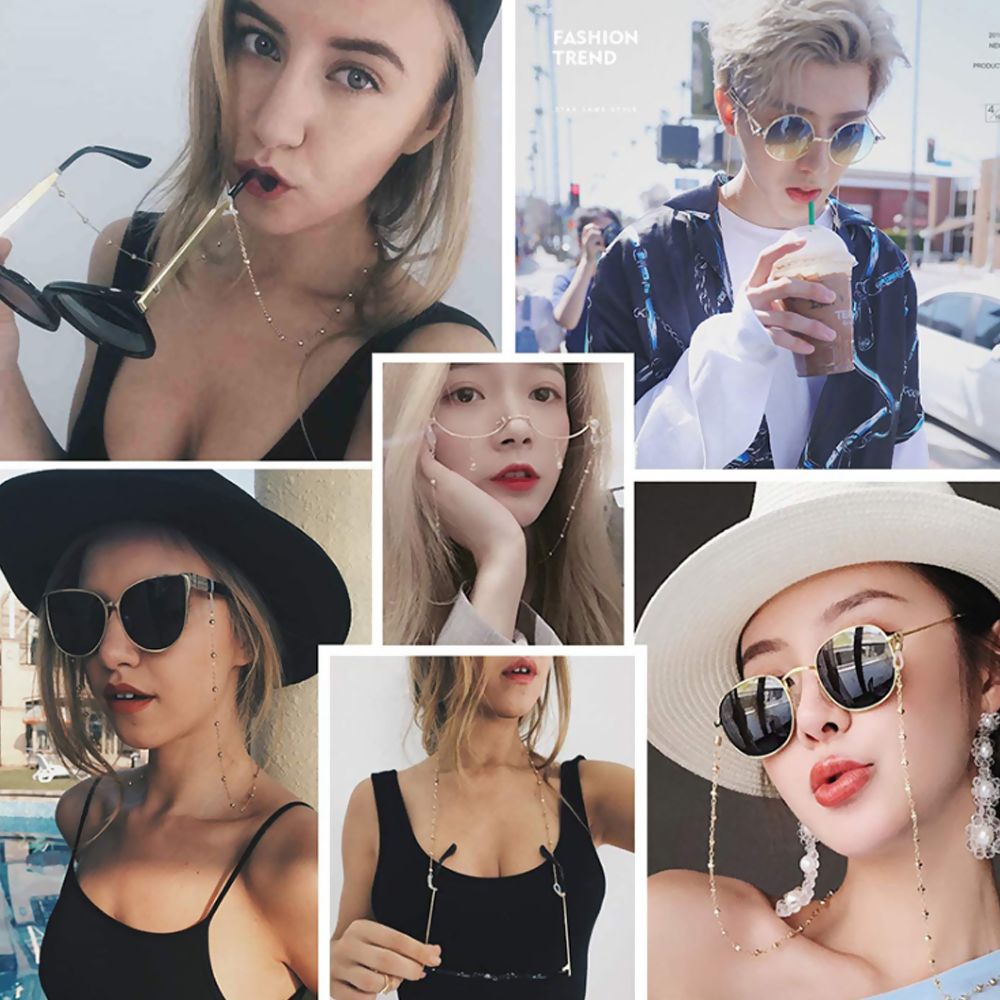 Dây Đeo Mắt Kính Chống Thất Lạc Phong Cách Bohemian Nhiều Màu Cho Nữ