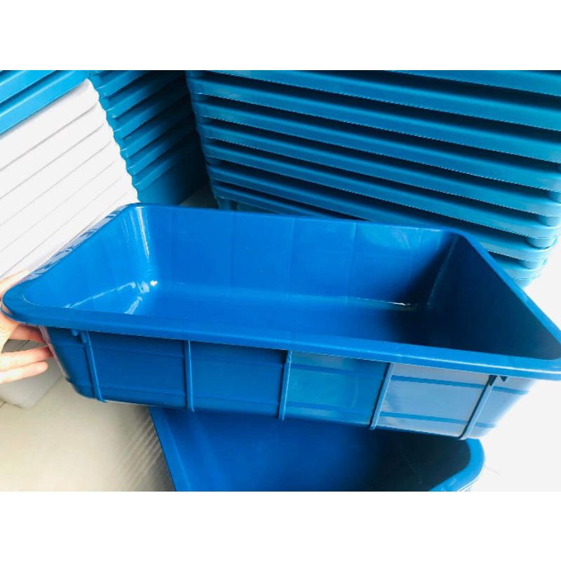 Khay Nhựa 16 Lít( Đế tròn) Trồng Rau, Nuôi Cá, Form Cá Guppy, Betta 50×35×13cm