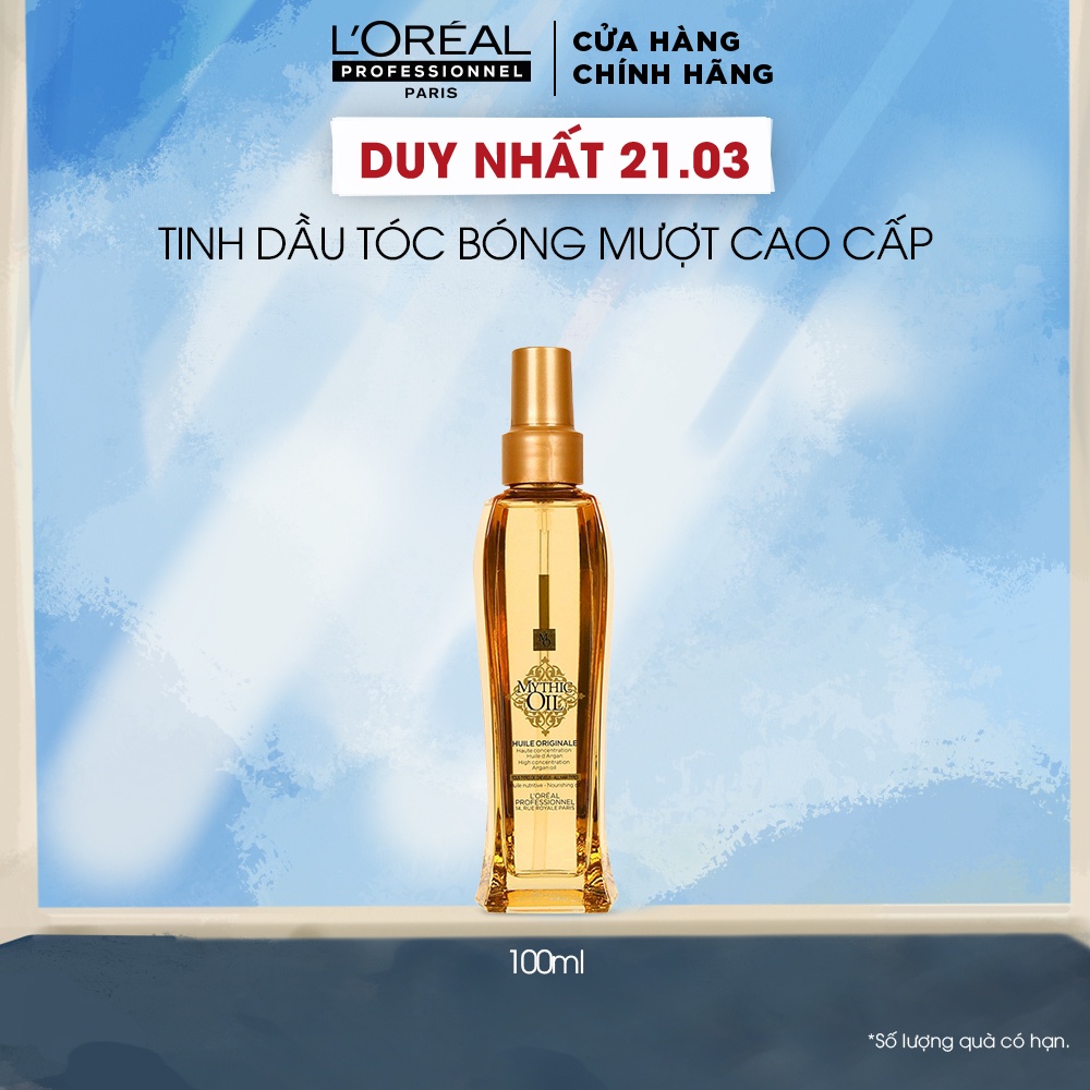 [Mã COSPPD03 giảm 10% đơn 600K] Dầu dưỡng tóc bóng mượt cao cấp Mythic Oil L'Oréal Professionnel 100ml