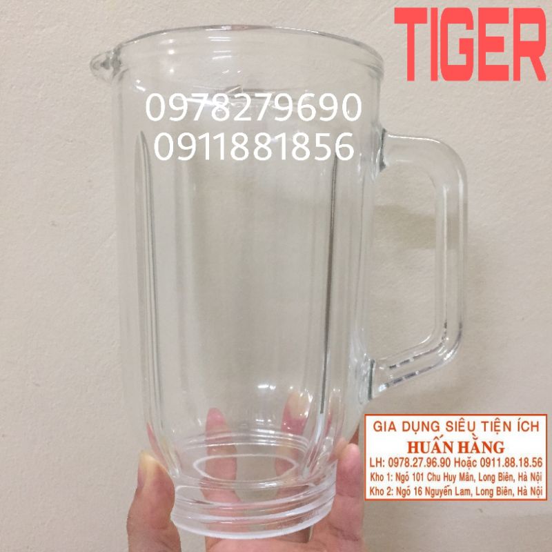 (PHỤ KIỆN MÁY XAY) LY THỦY TINH, CỐI THỦY TINH MÁY XAY SINH TỐ TIGER BL152GF, BL102GS