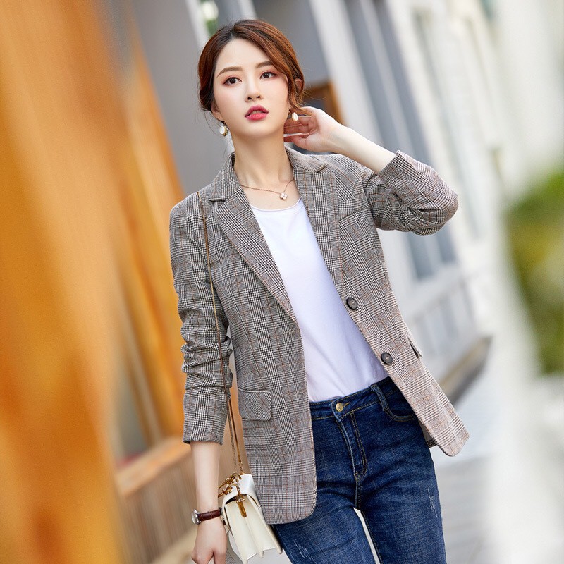 ÁO VEST CÔNG SỞ SỌC CARO CÓ TÚI THẬT | BigBuy360 - bigbuy360.vn