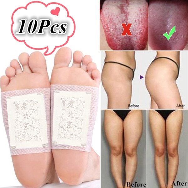 Set 10 Miếng Dán Bàn Chân Chiết Xuất Gừng Giúp Giảm Cân Cải Thiện Giấc Ngủ