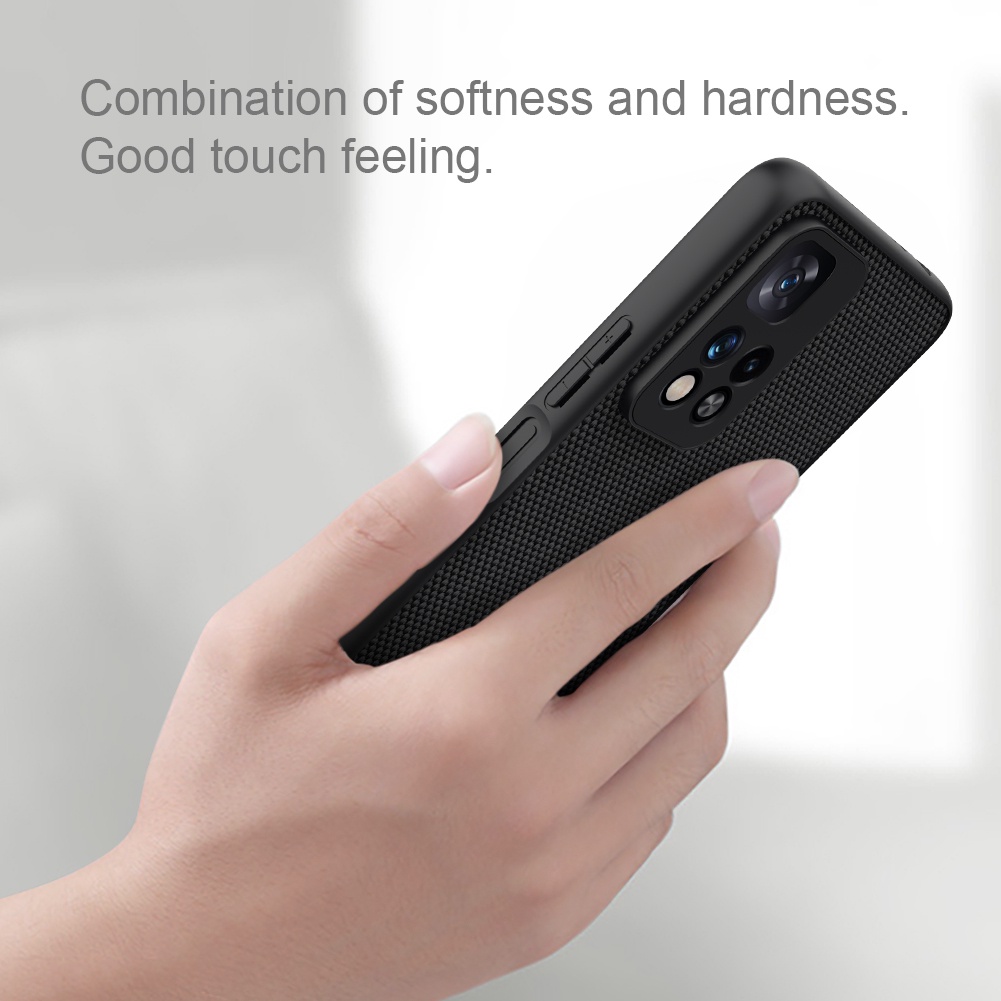 Ốp Điện Thoại Nillkin Sợi Nylon Nhẹ Chống Trượt Chống Sốc Cho POCO M4 Pro 5G / X4 NFC / Redmi Note 11 5G China / 11 Pro Plus