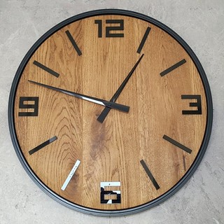Đồng hồ gỗ treo tường - UR60 - chất liệu gỗ máy kim trôi thiết kế in theo yêu cầu decor trang trí nhà và quán cafe