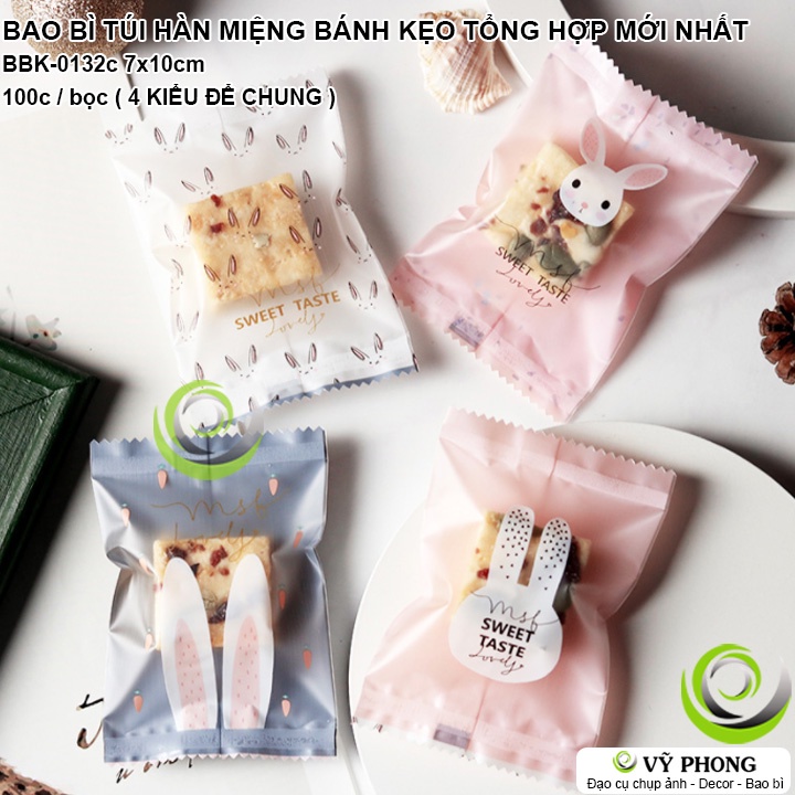 BAO BÌ TÚI NHỰA HÀN MIỆNG 7x10CM KIỂU MỚI ĐỰNG BÁNH KẸO COOKIE LÀM QUÀ TẶNG DỊP LỄ TẾT NĂM MỚI NOEL BBK-0132