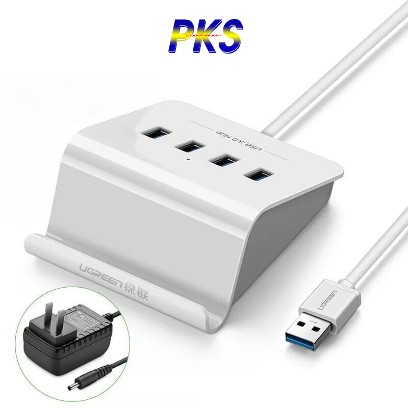 Bộ chia USB 3.0 4 cổng có hỗ trợ nguồn Ugreen 20279 - hàng chính hãng