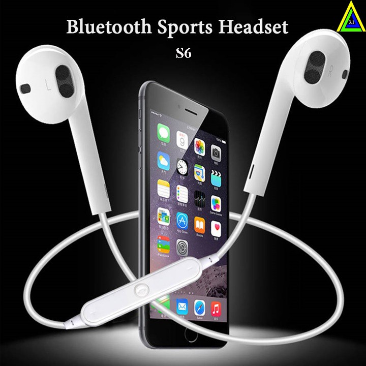 Tai nghe Bluetooth S6 kiểu dáng Sport vòng cổ tiện lợi | BigBuy360 - bigbuy360.vn
