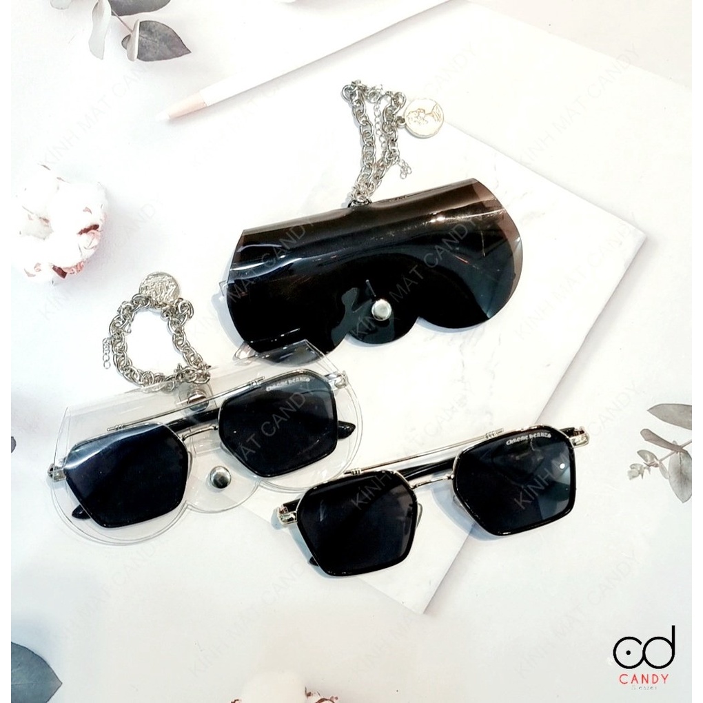 Bao đựng kính cao cấp có dây xích