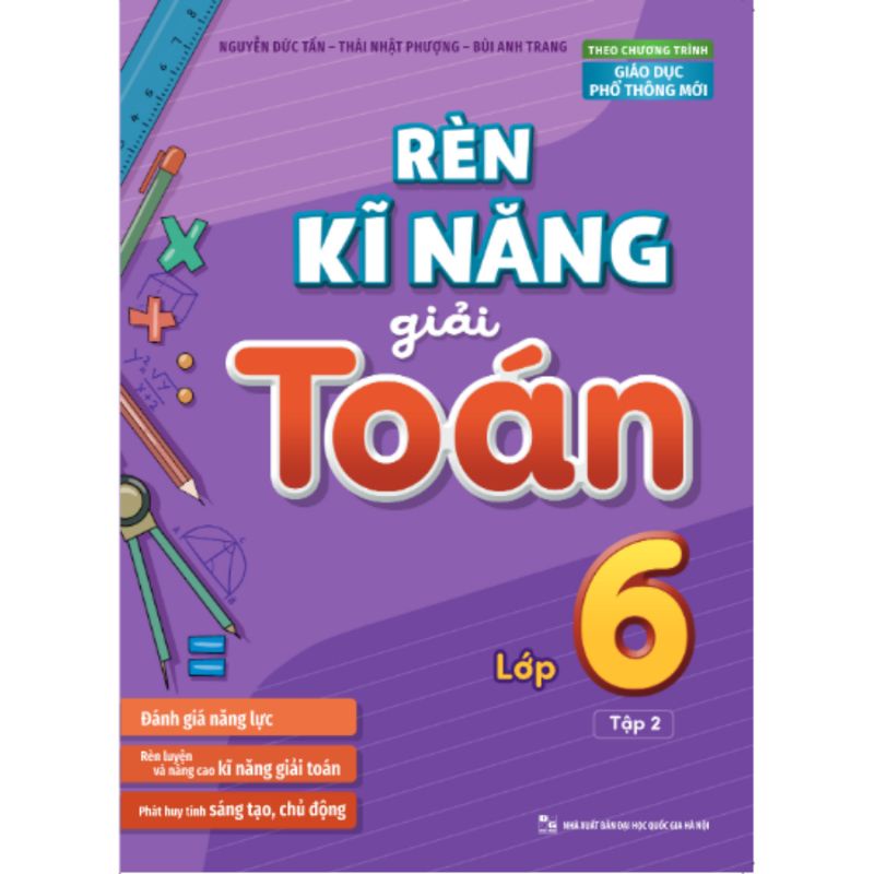 Sách Minh Long - Rèn Kỹ Năng Giải Toán Lớp 6 (2 Cuốn)