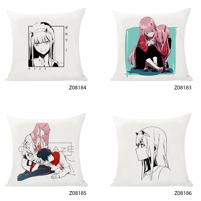 Vỏ Gối Vuông In Hình Nhân Vật Darling In The Franxx Zero 02 45cm X 45cm