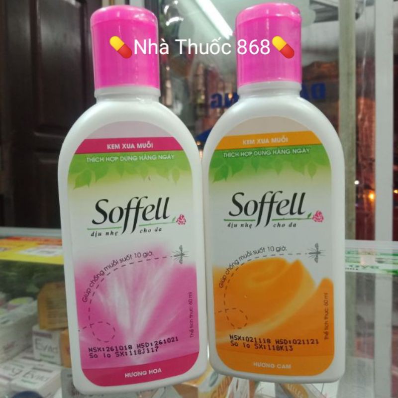 ✅{Chính hãng} kem chống muỗi soffell 60ml