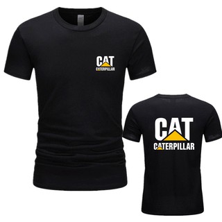 Áo thun nam in logo Caterpillar bằng cotton