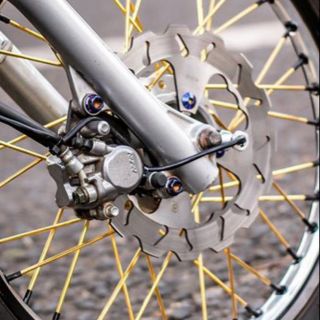 Căm vàng chân đen Full bộ 2 bánh gắn mọi loại xe