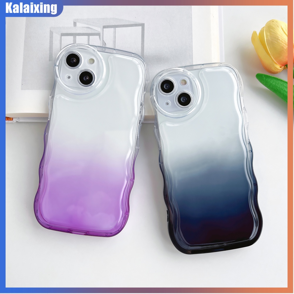 Ốp Điện Thoại Mềm Trong Suốt Màu Gradient Cho iPhone 13 Pro Max 12 Pro 11 Pro Max X Xr Xs Max 7 8 Plus